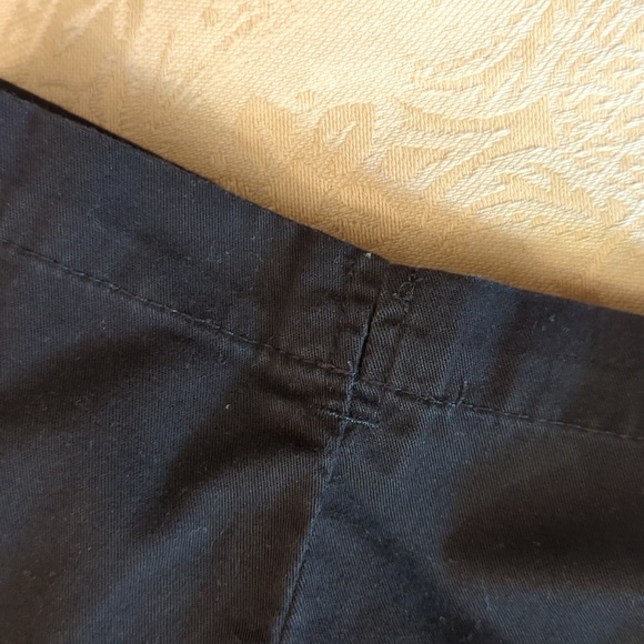 Vintage Large 55%Cotton/45%Polyester White Stag Deep Front Pockets Pull on Capri - Picture 4 of 5